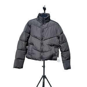ASOS Design High Collar Waist Length Zipper Puffer Size XS